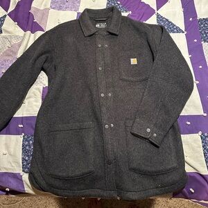 NWOT- Carhartt oversized Shacket Charcoal Grey